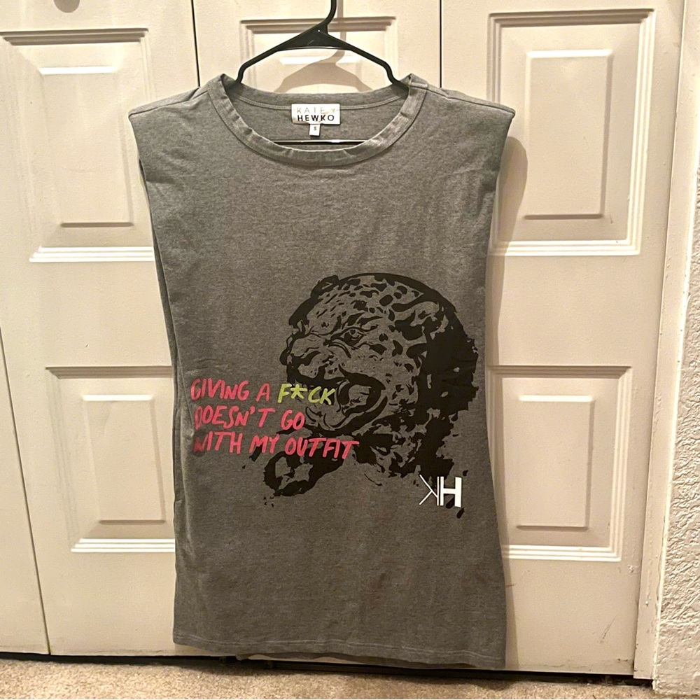 Kate Hewko cheetah tunic dress